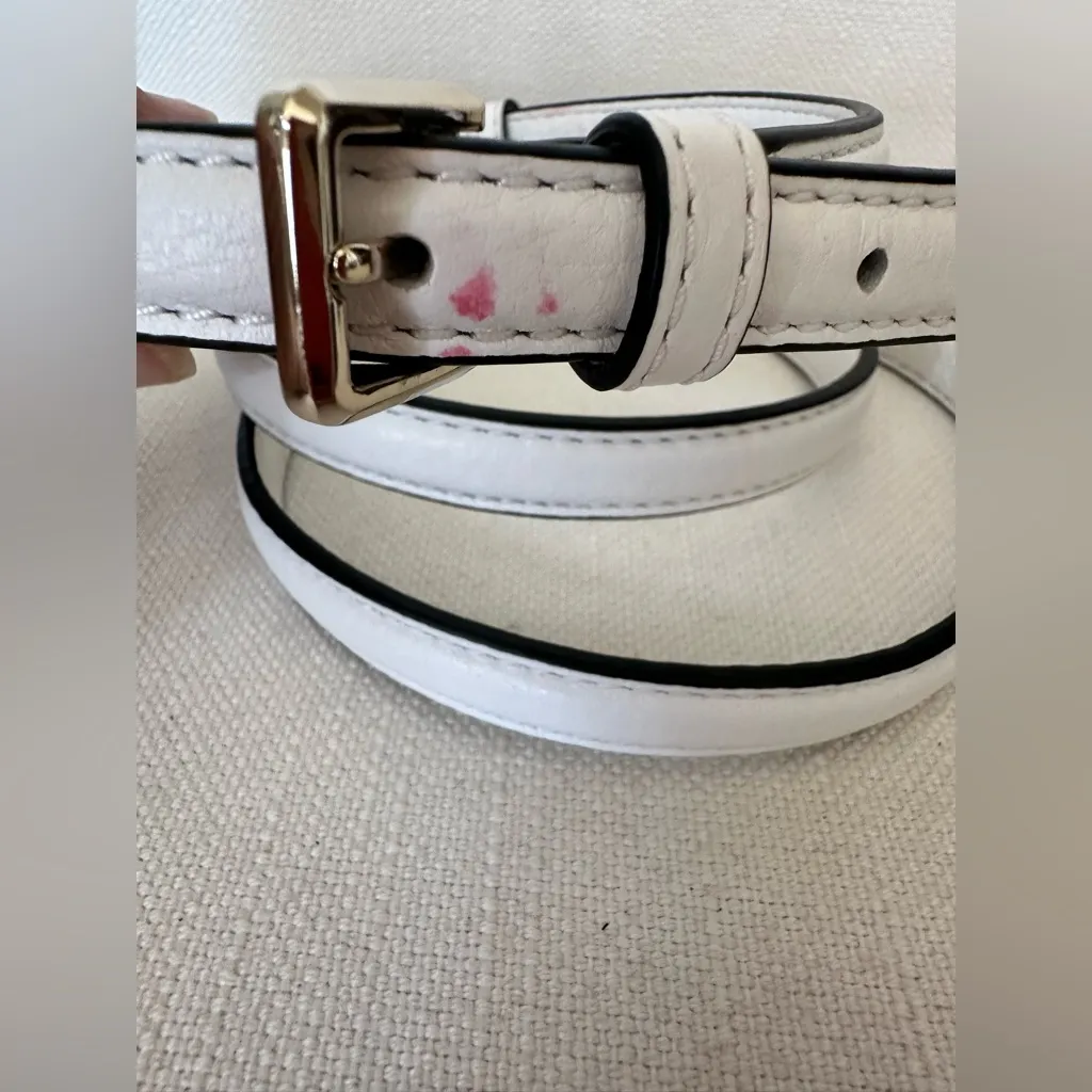 KATE SPADE WHITE Leather cross body strap - Image 4