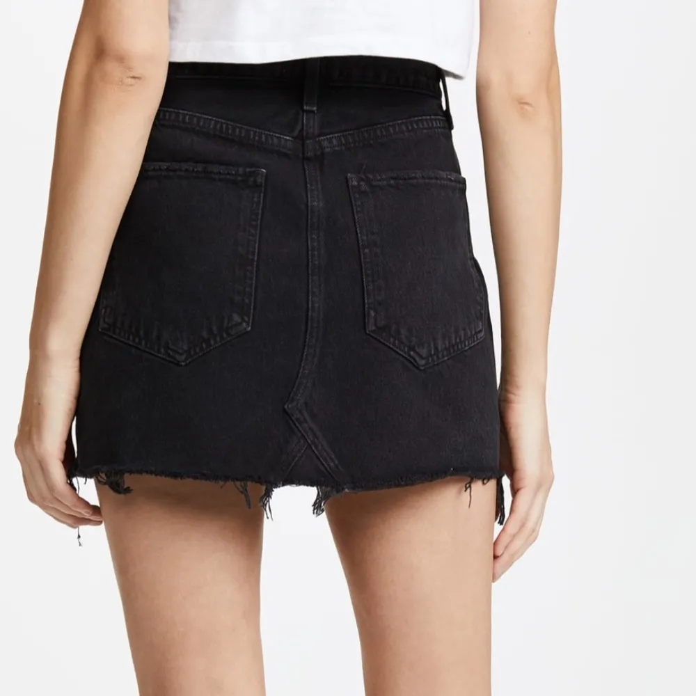 Agolde Black Denim Skirt - Image 3