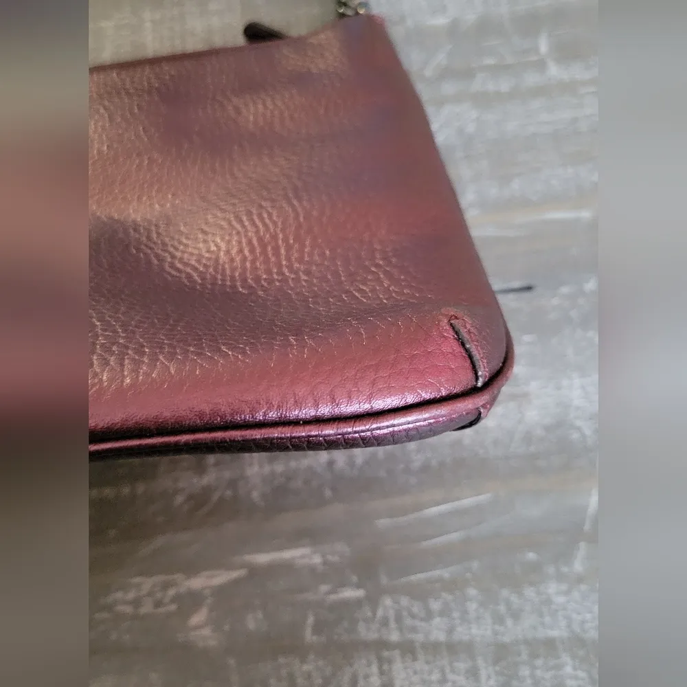 Coach Metallic Cherry Pebble Leather Crossbody Bag - Image 7