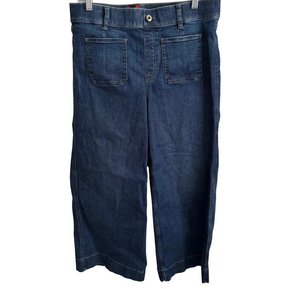 Spanx Cropped Wide Leg Jean XL Women’s Shaded Blue - Image 2