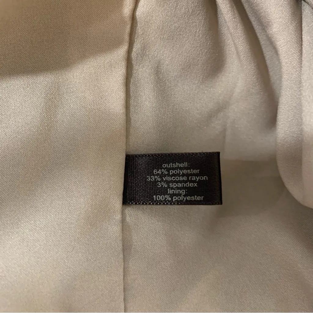 The Limited Beige Gray Plaid Pattern Pencil Skirt - Size 10 - Image 5