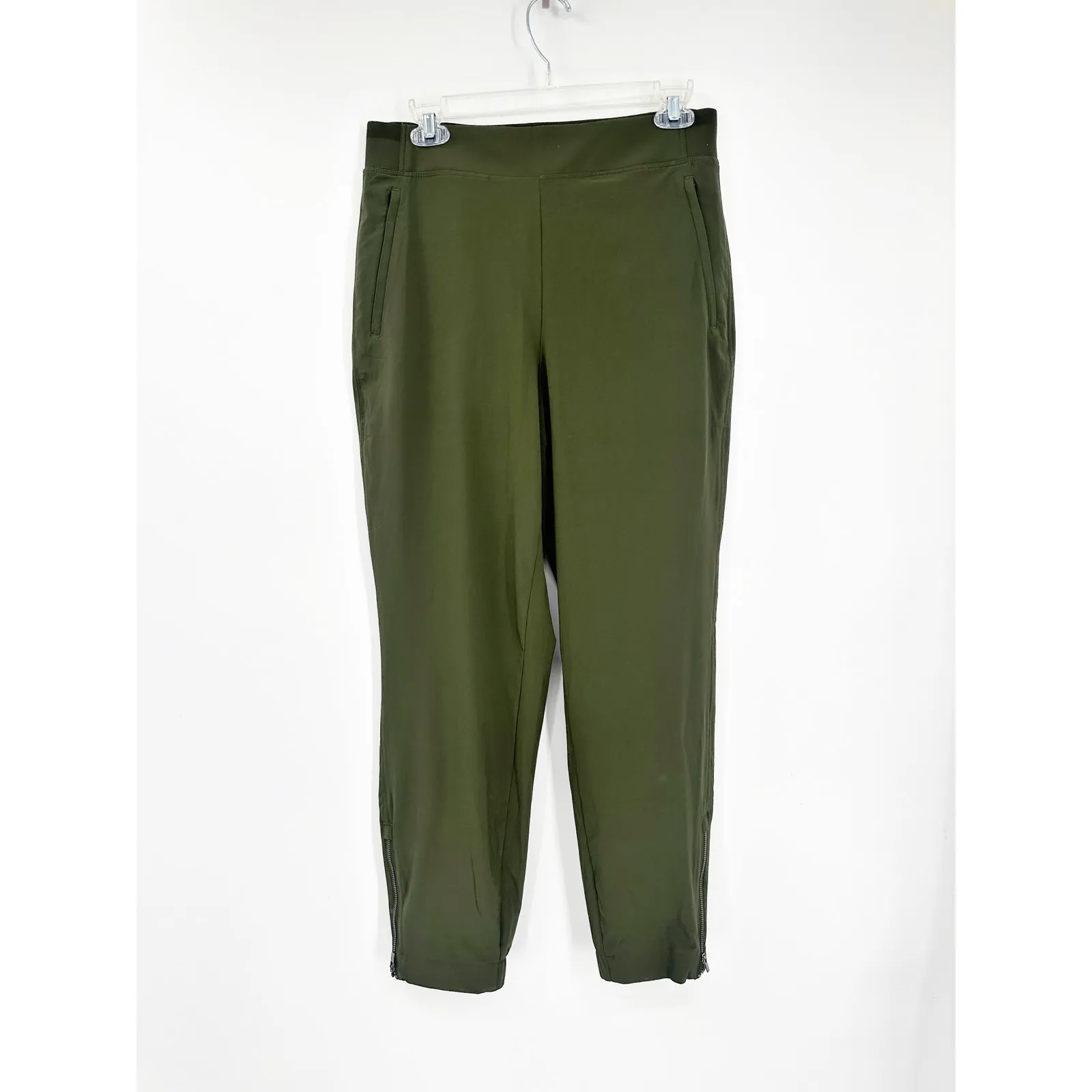 Athleta Brooklyn Heights High Rise Athleisure Jogger Aspen Olive Green Size 8 - Image 3