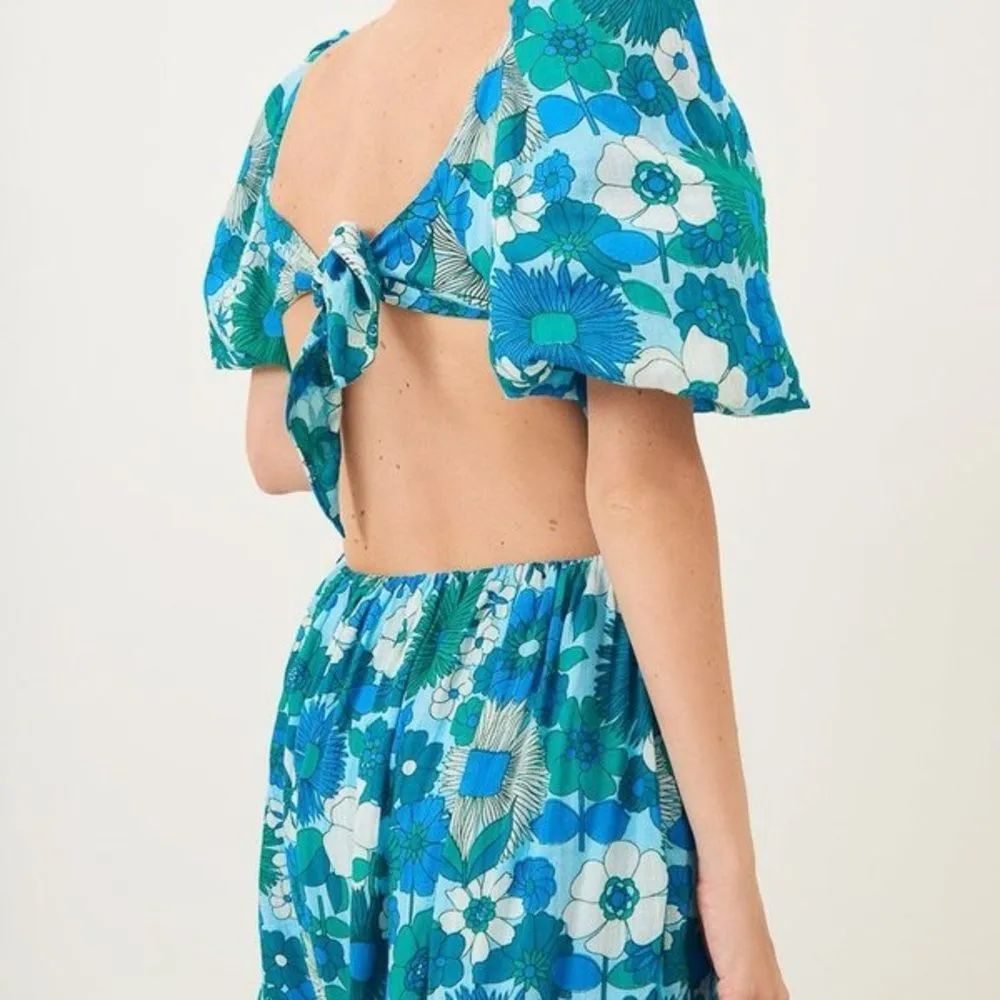 Antik Batik Lorette Lagoon Maxi Dress Blue - Image 2