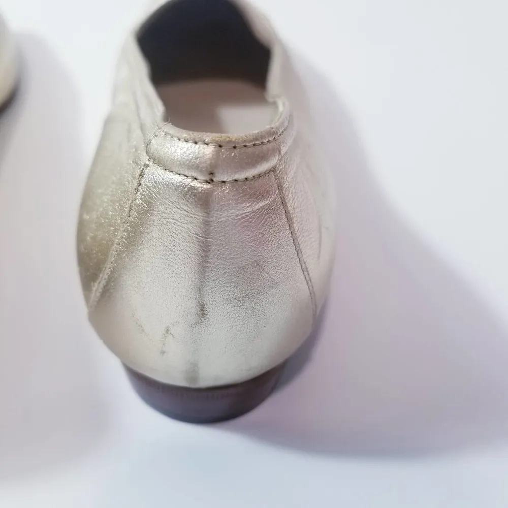 BALLY Gold Slip On Loafer Size 7 - Image 8