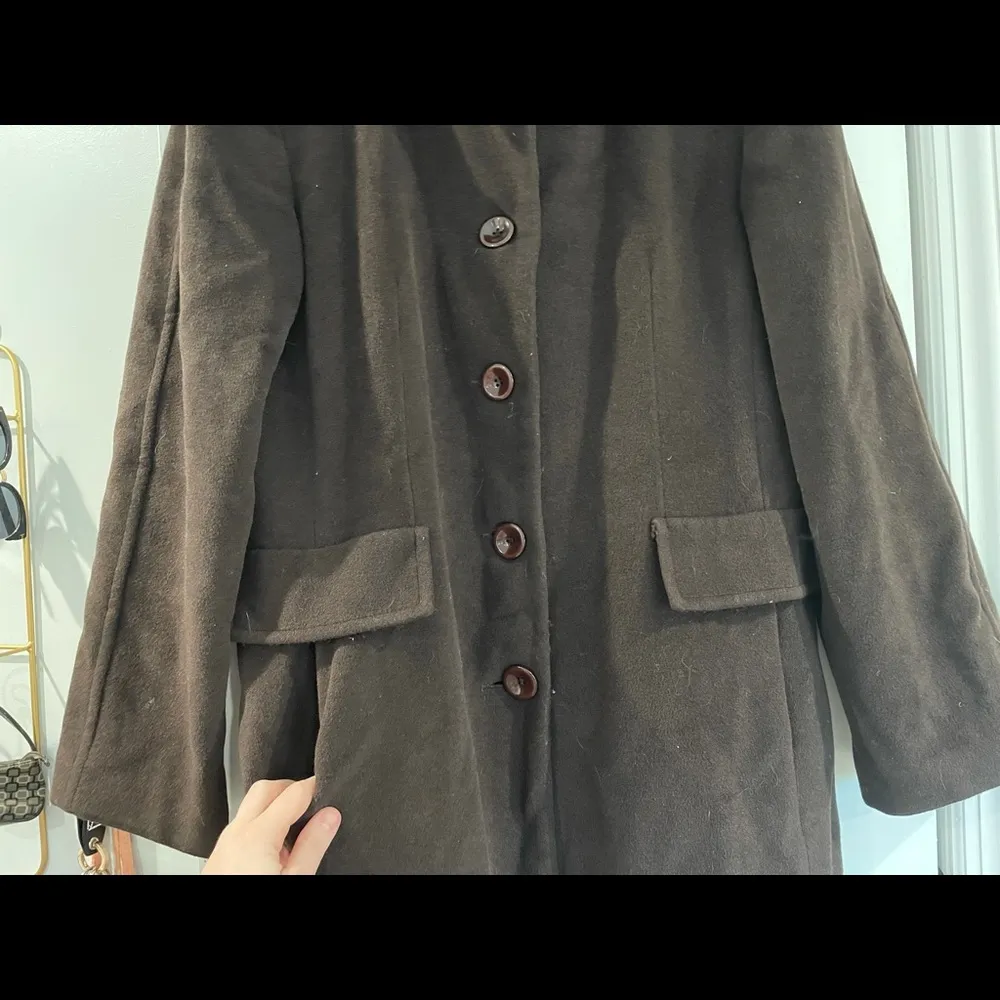 Vintage Sachi Collection Trench Coat Size 12 - Image 2