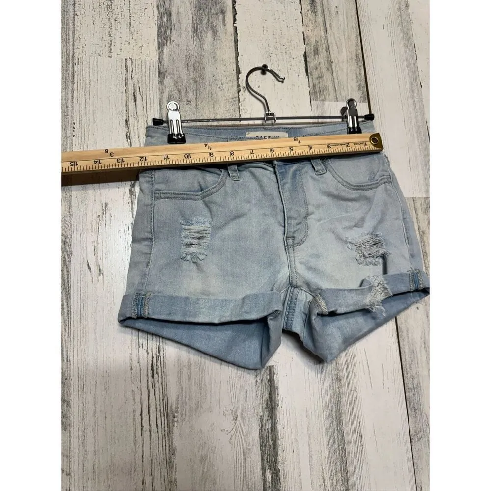 PacSun  SUPER STRETCH SHORTIE light blue shorts - Image 7