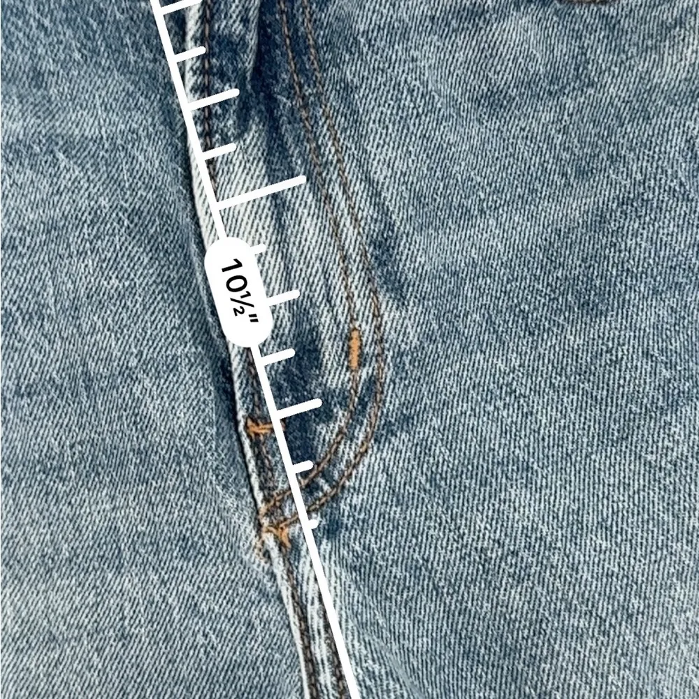 H&M Blue Flare Wide Leg Jeans - Image 4