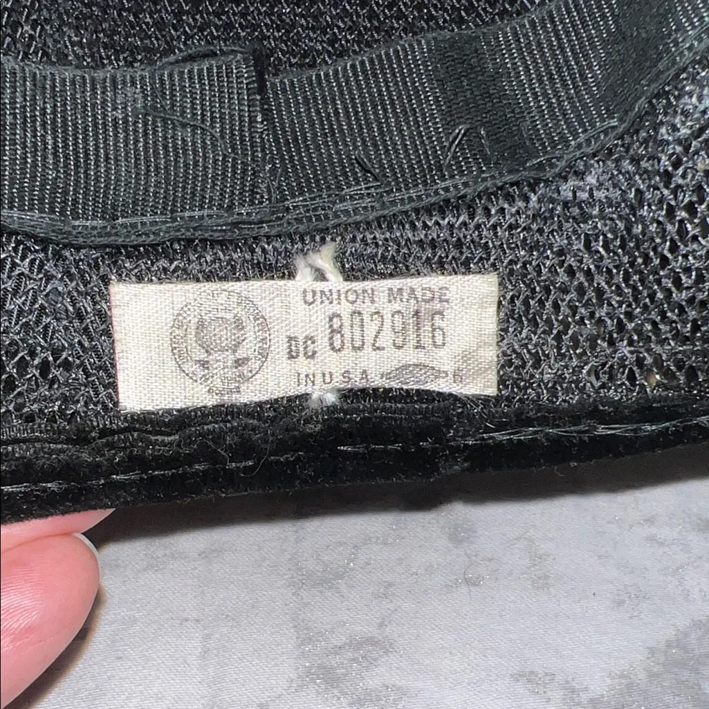 Vintage Union Made Elegant Black Sequin Bucket Hat - Image 3