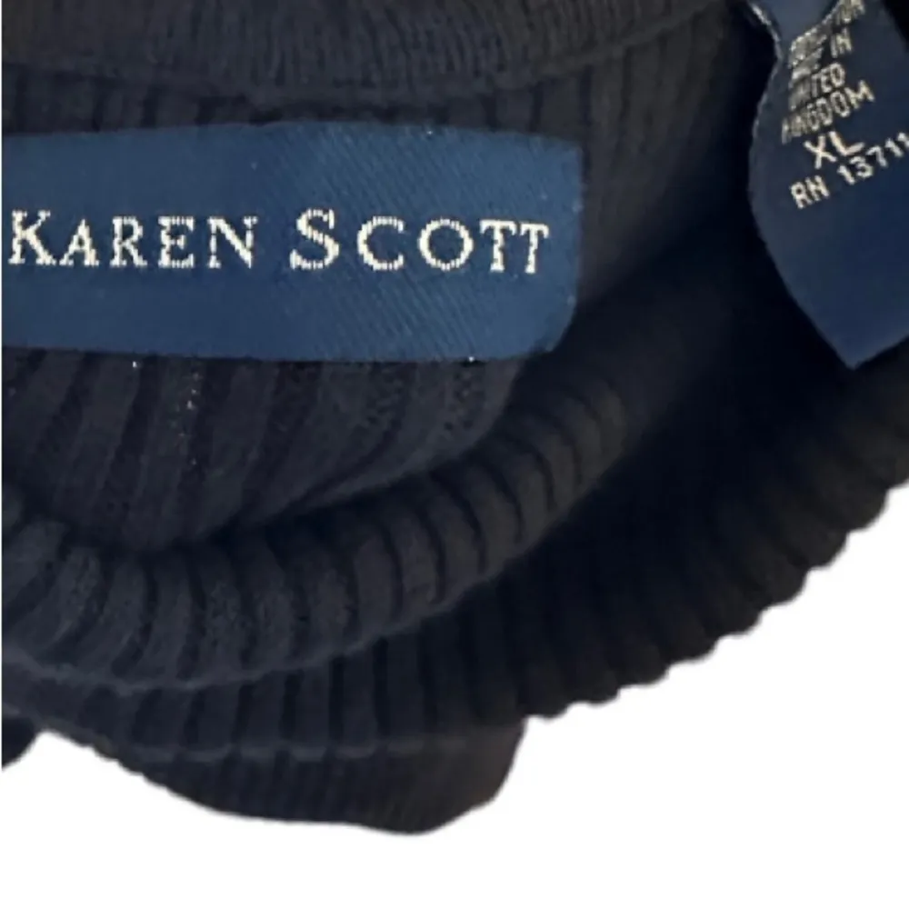 Karen Scott  Black‎ Turtleneck Sweater - Image 6