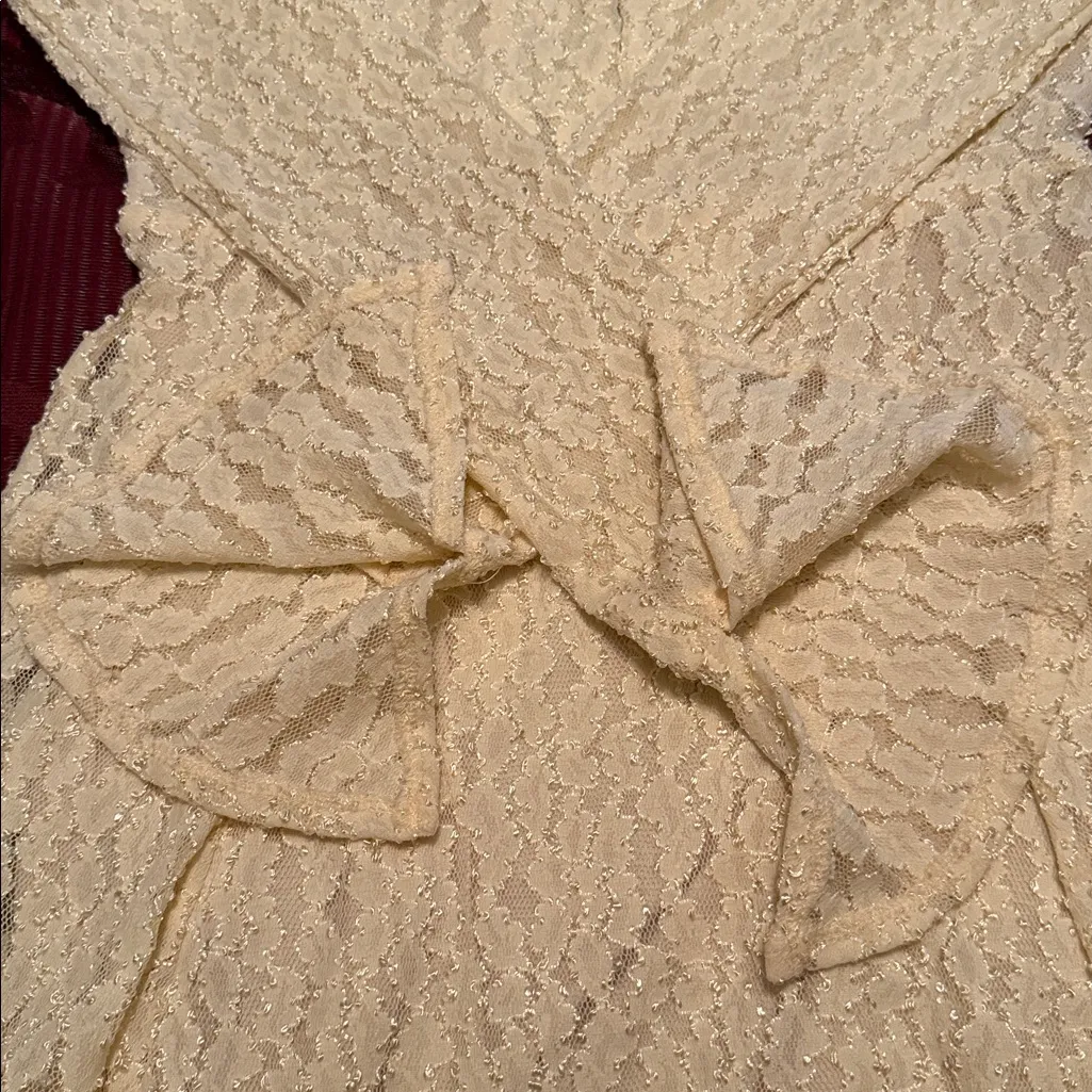 Free People Cream Lace Dress - Image 9