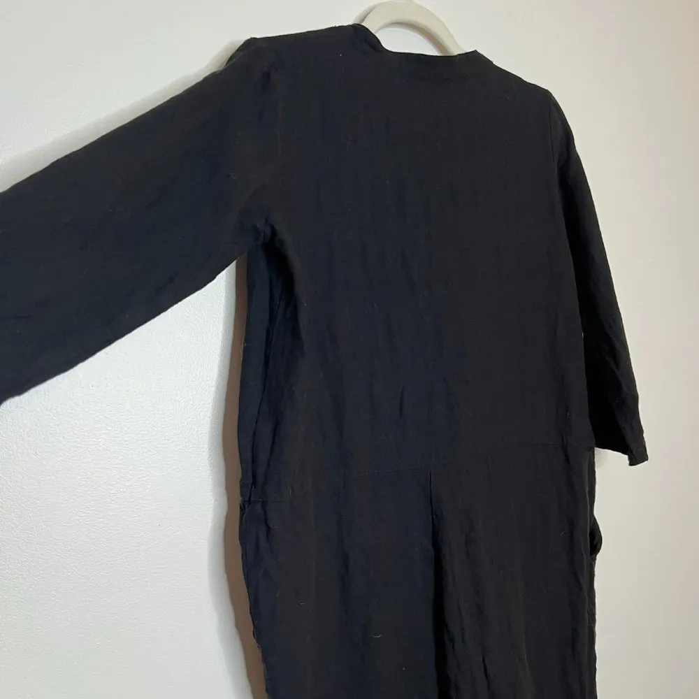 NWOT Hatch Taylor Maternity Jumpsuit Petite Button Front Black 3/4 Sleeve Size undefined - Image 9