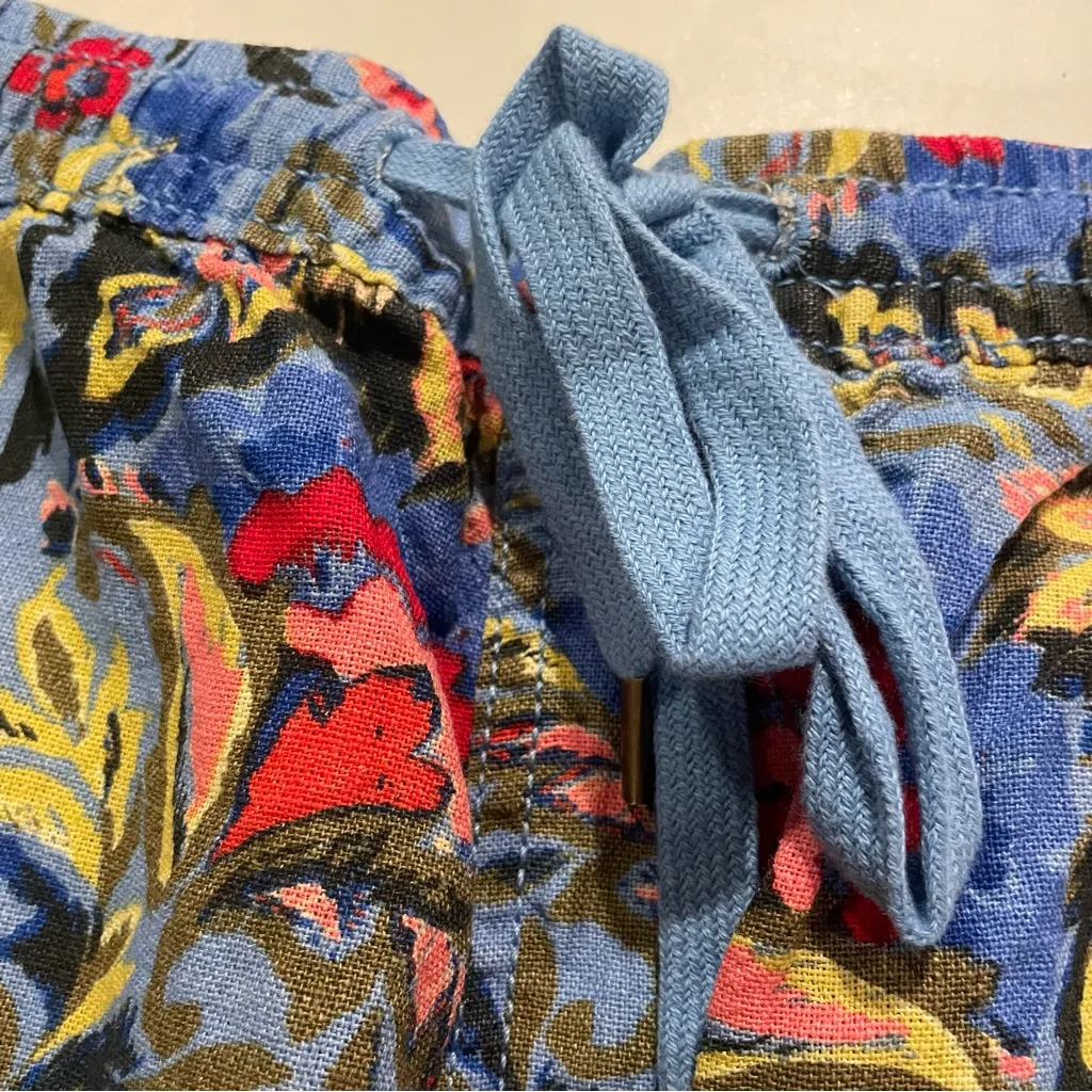 Terra & Sky Plus Size 4x 28W-30W Women’s Shorts Folk Floral Shazam Blue - Image 14