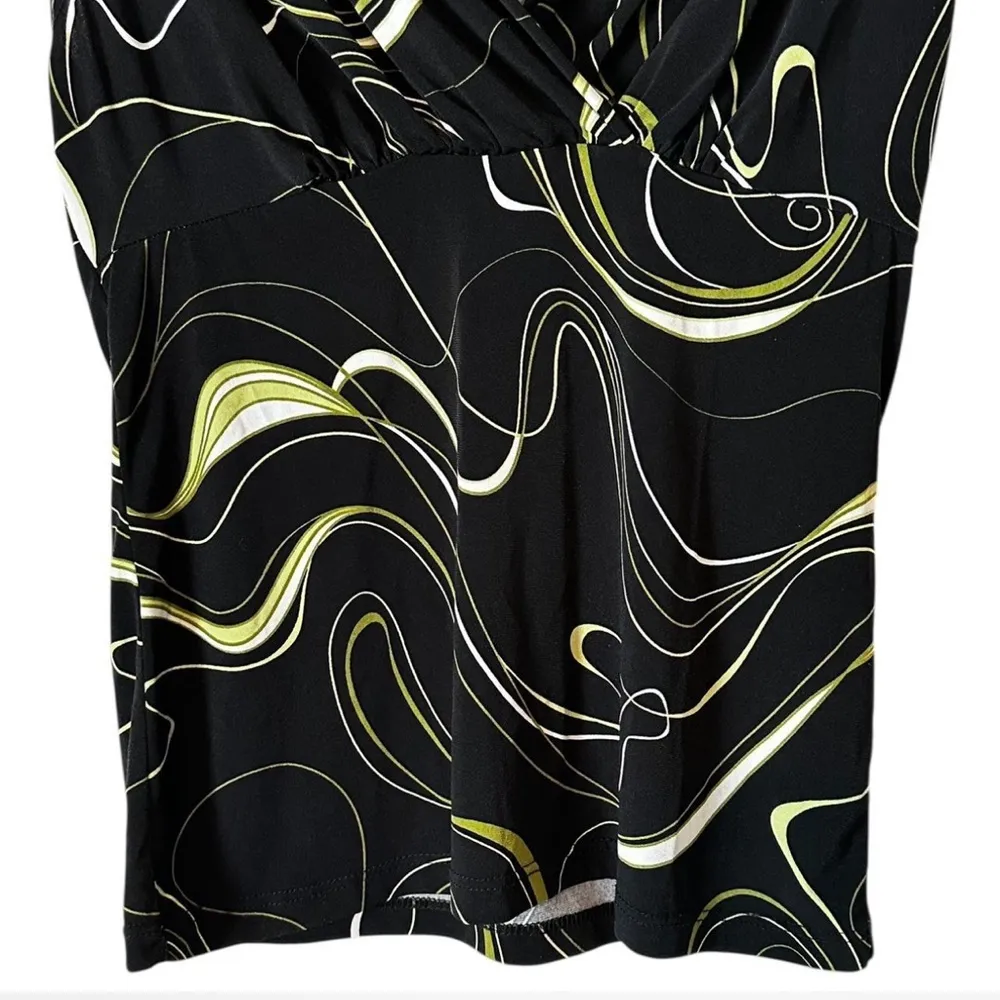 Vintage 2000s JKLA Babydoll Top Sleeveless WhimsyGoth Boho Y2K Size Small Black - Image 3