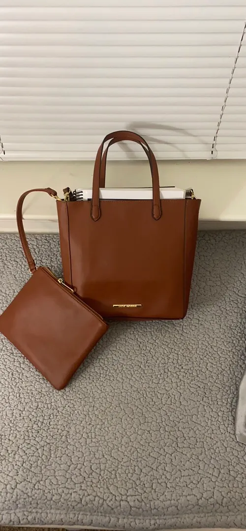 Steve Madden Brown Tote Bag By - Image 10
