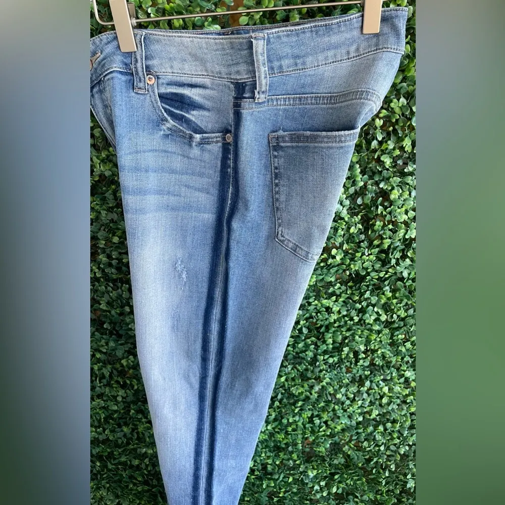 NWOT -  Audrey Cropped Women’s Jeans | Raw Hem | Distressed | Side Stripe - Image 11