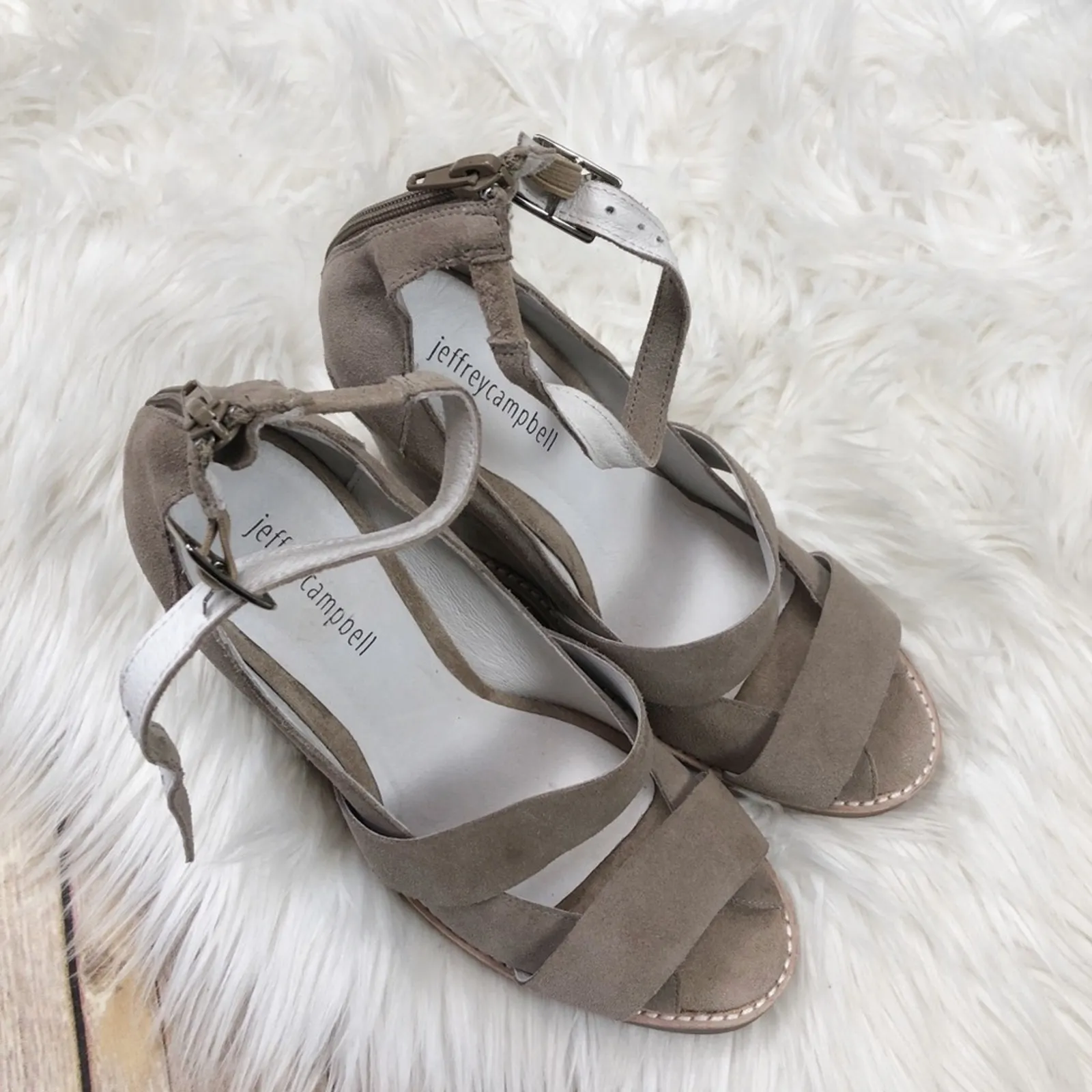 Jeffrey Campbell‎ Dakota Suede Wedge size 39 - Image 6