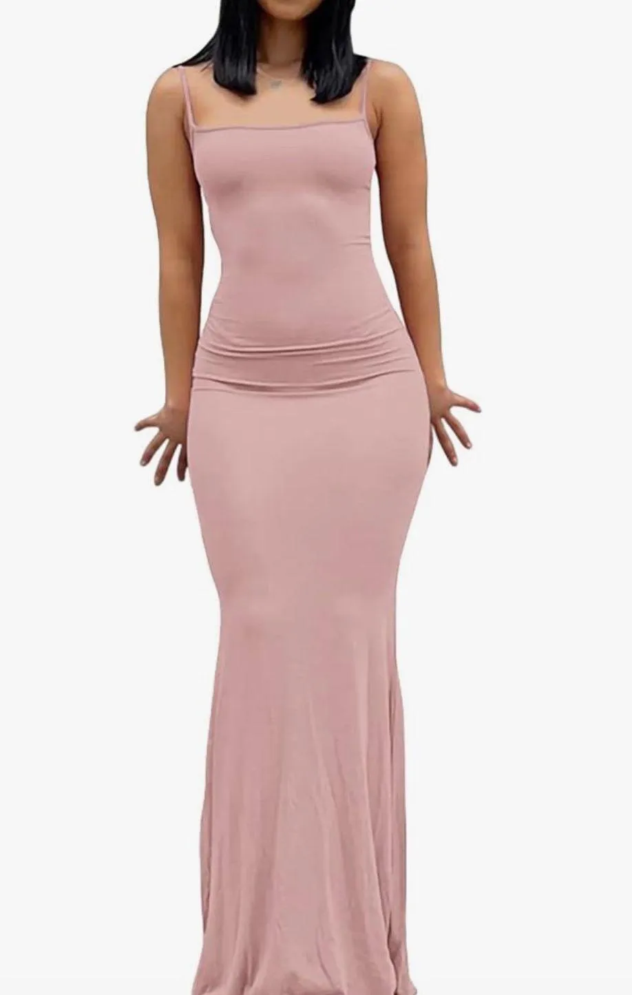 Pink Maxi Bodycon Dress - Image 2