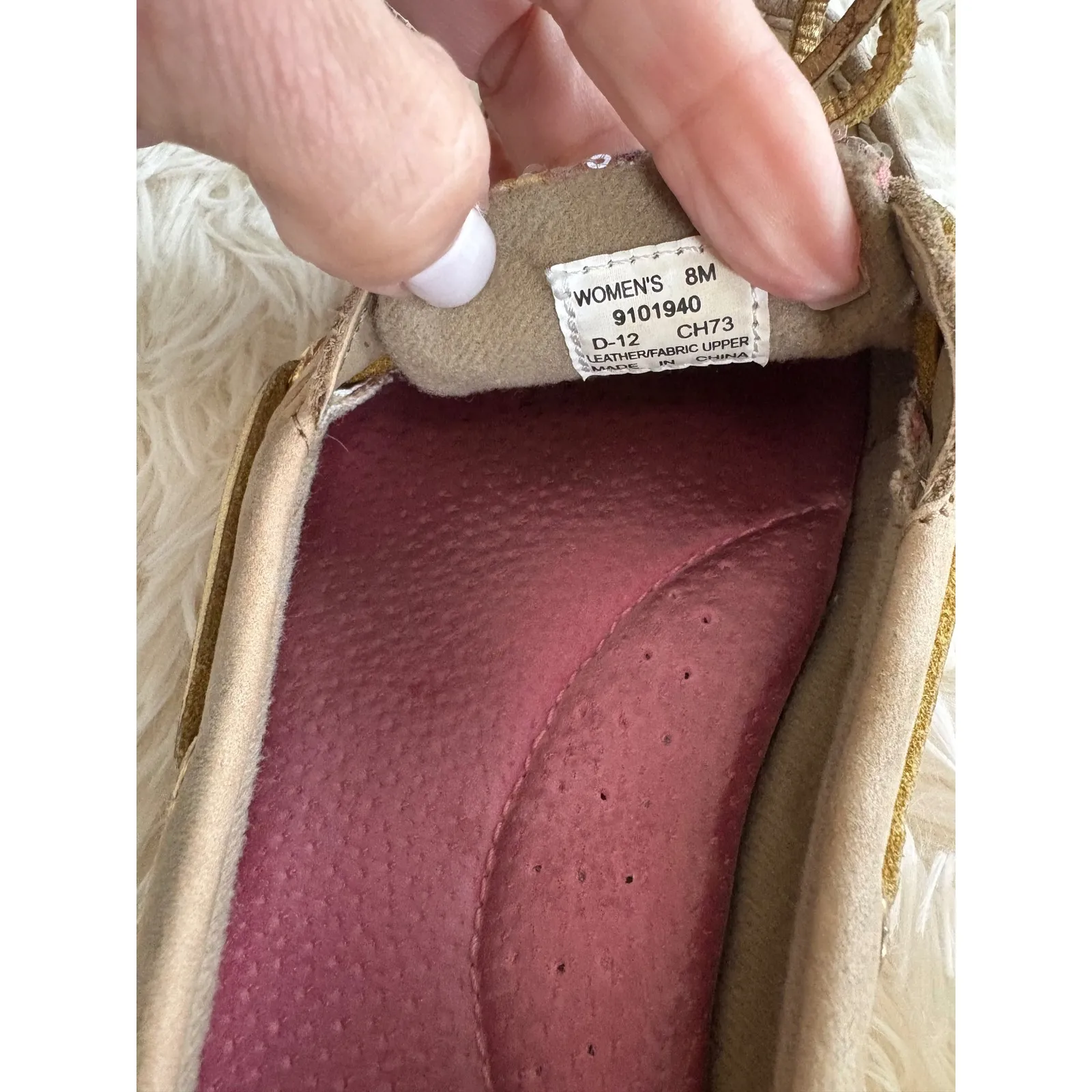 Sperry Top-Sider Boat Shoes Leather‎ Pink Sequins Women's Size 8M - Image 8