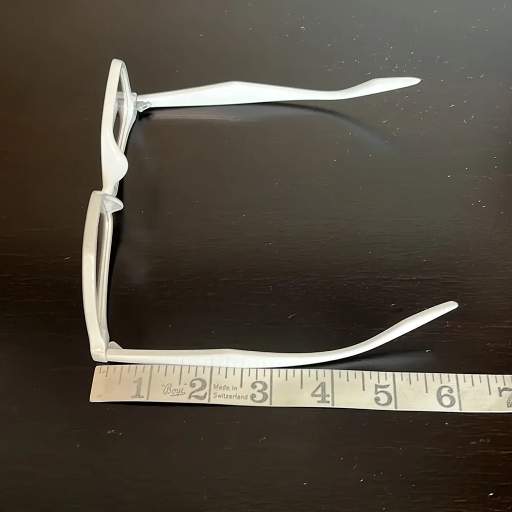 Computer glasses, white acrylic frame, new never worn - Image 4