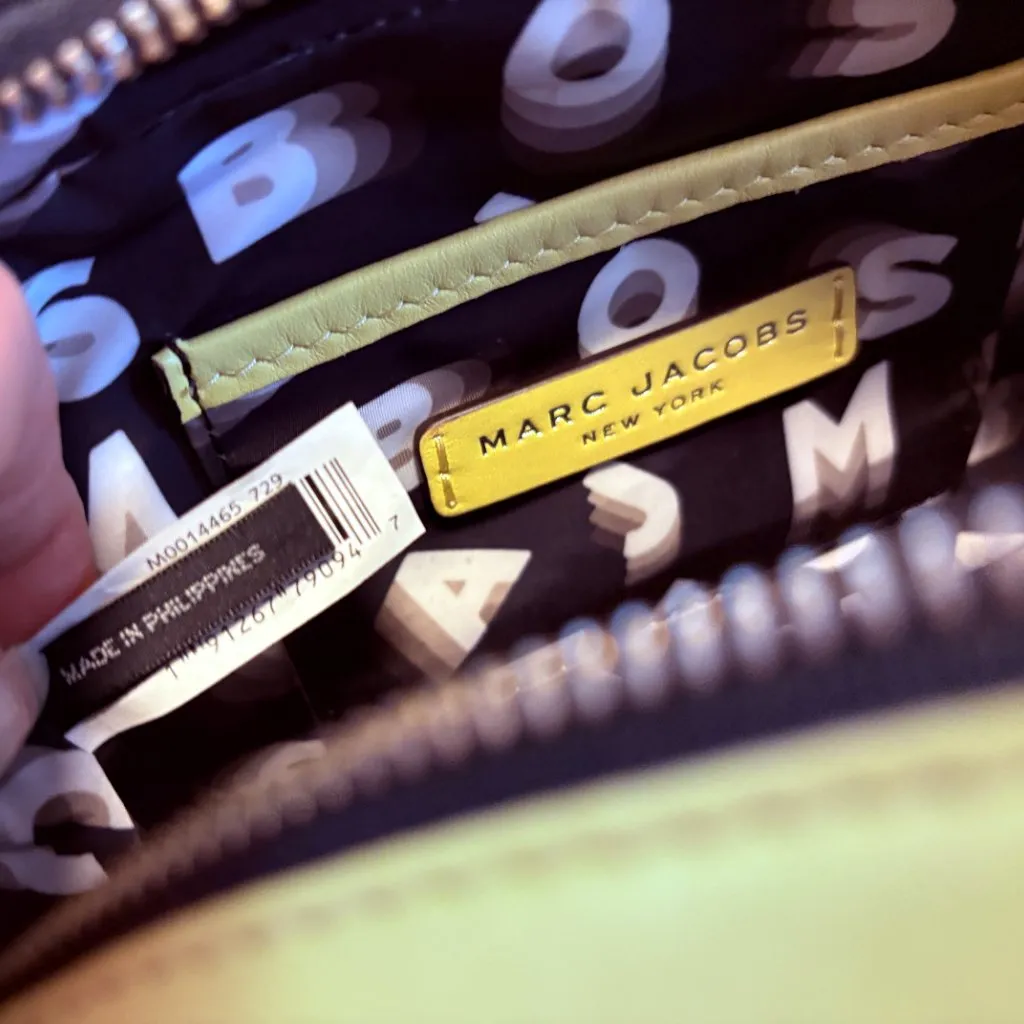 Marc Jacobs Flash Leather Shoulder Bag Lemon - Image 9