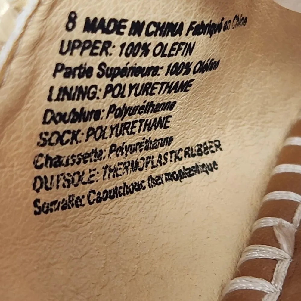 American Eagle Crochet Strap Open Toe Flat Boho Slide Sandal Slip On Brown Sz 8 - Image 8