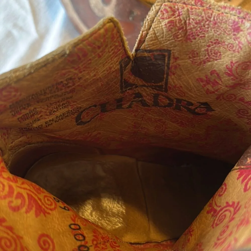 Cuadra lizard and leather ankle boots. Size 7 - Image 10