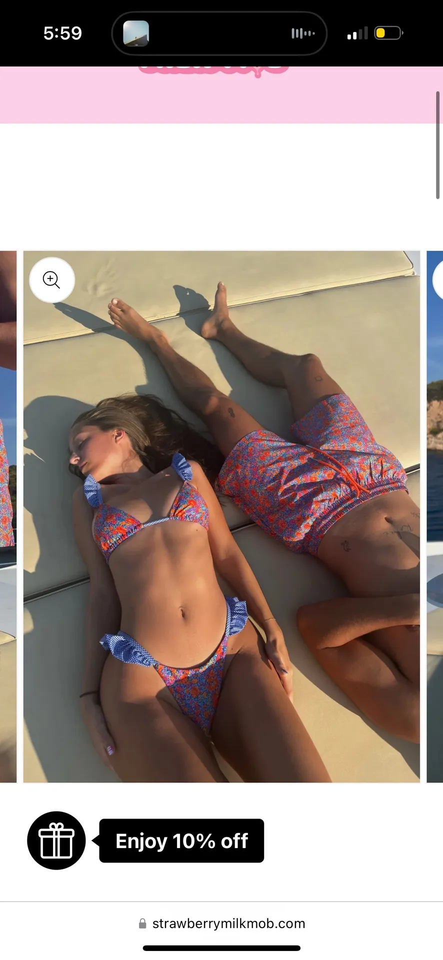 Strawberry Milk Mob Bikini Size M - Image 4