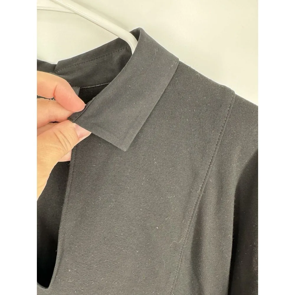 Lafayette 148 New York Womens Collared V - Image 4