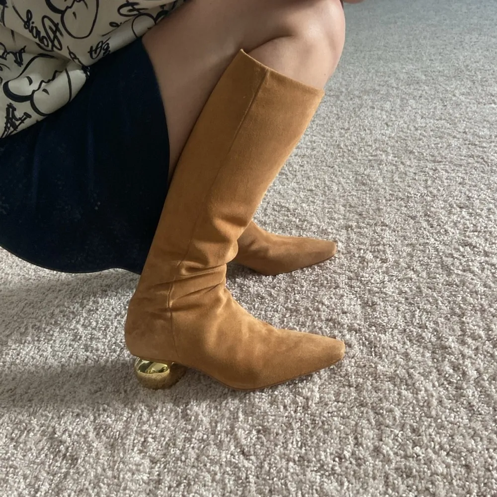 sculpted heel boots. 7 - Image 14