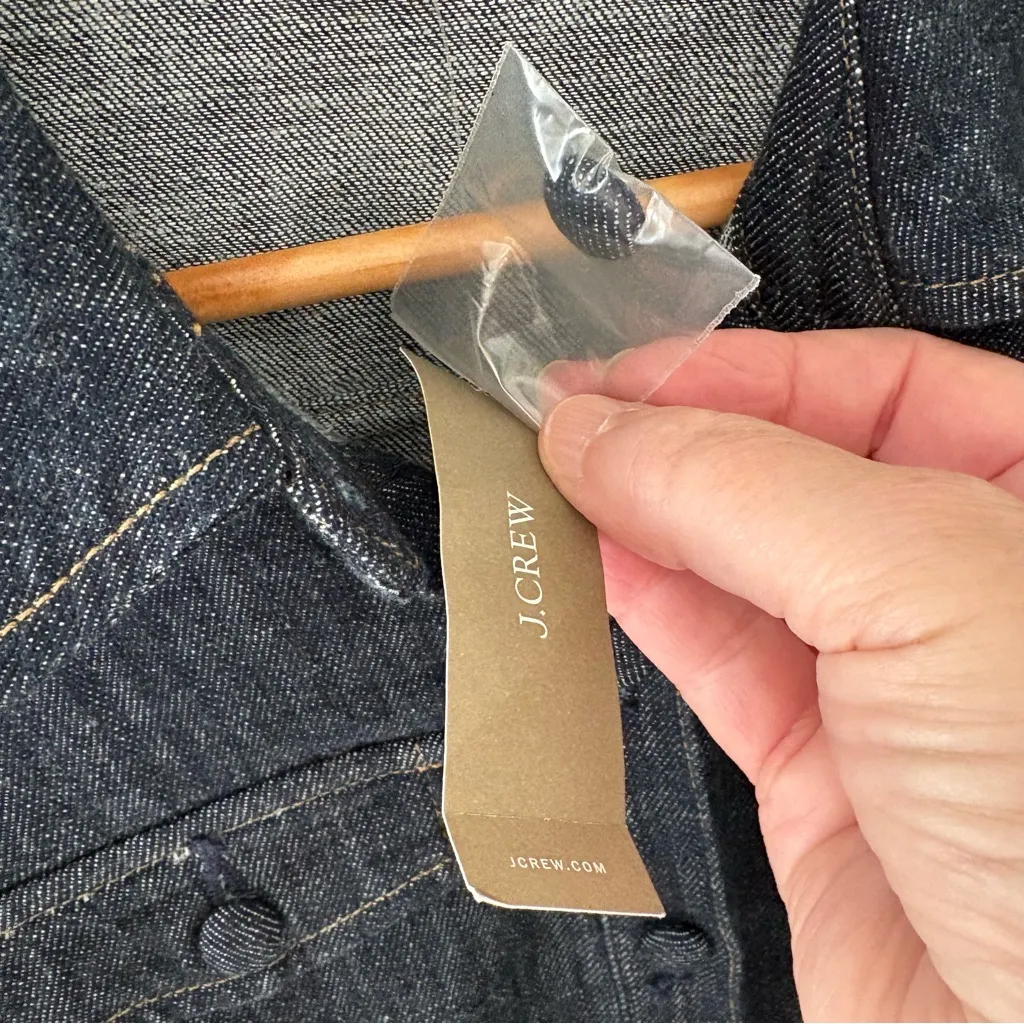 J. Crew Cotton Denim Midi Shirtwaist Dress. Size 2. - Image 6