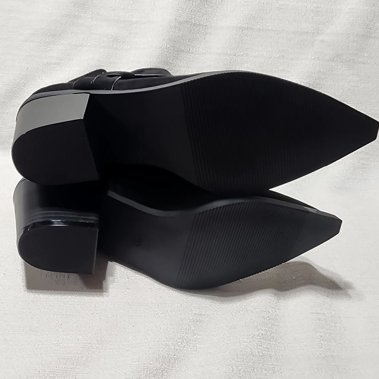 ankle boots size 9 black unknown brand - Image 6