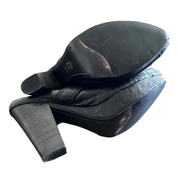 Gentle Souls  Y2K Ophelia Black‎ Leather Clog 8M - Image 2