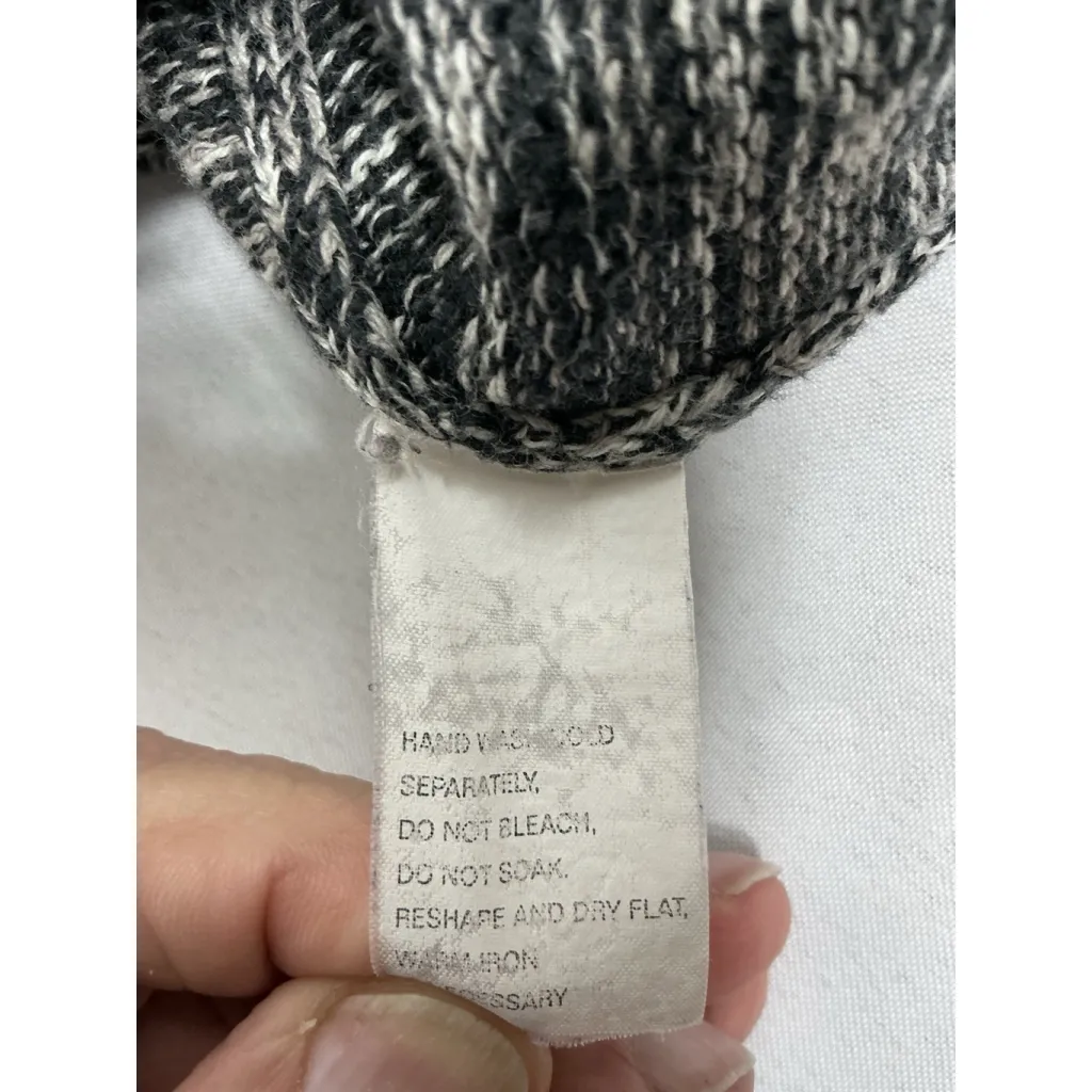 Womans Jeanne Pierre Petite Long Sleeve Pullover Sweater PL Black Cowl Neck - Image 4