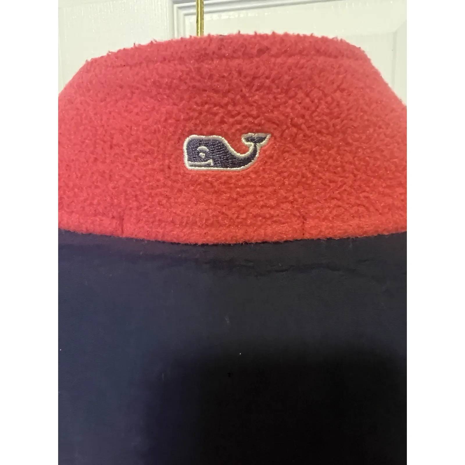 Vineyard Vines Women’s Westerly Vest Small Pink Navy Full Zip Fleece Zip Pockets - Image 7