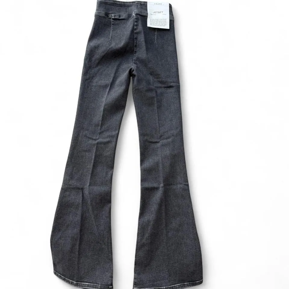 Frame Jetset High Rise Flare Jeans - Image 2