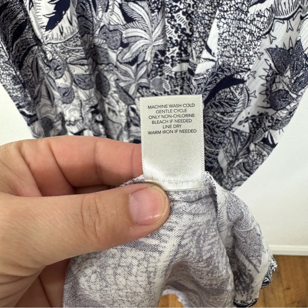 Christopher & Banks Petites Blue Floral Sleeveless Maxi Dress Size Xlarge Petite - Image 6