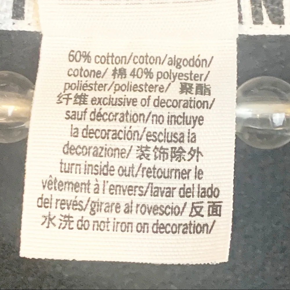 Victoria’s Secret Pink Size Small Black Arm Stripe Hooded V Neck Sweatshirt - Image 5