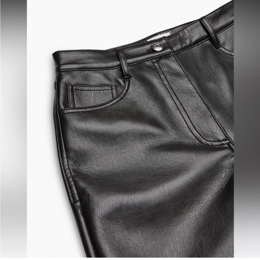 Aritzia Wilfred Melina Vegan Leather Pants SZ 2 - Image 4