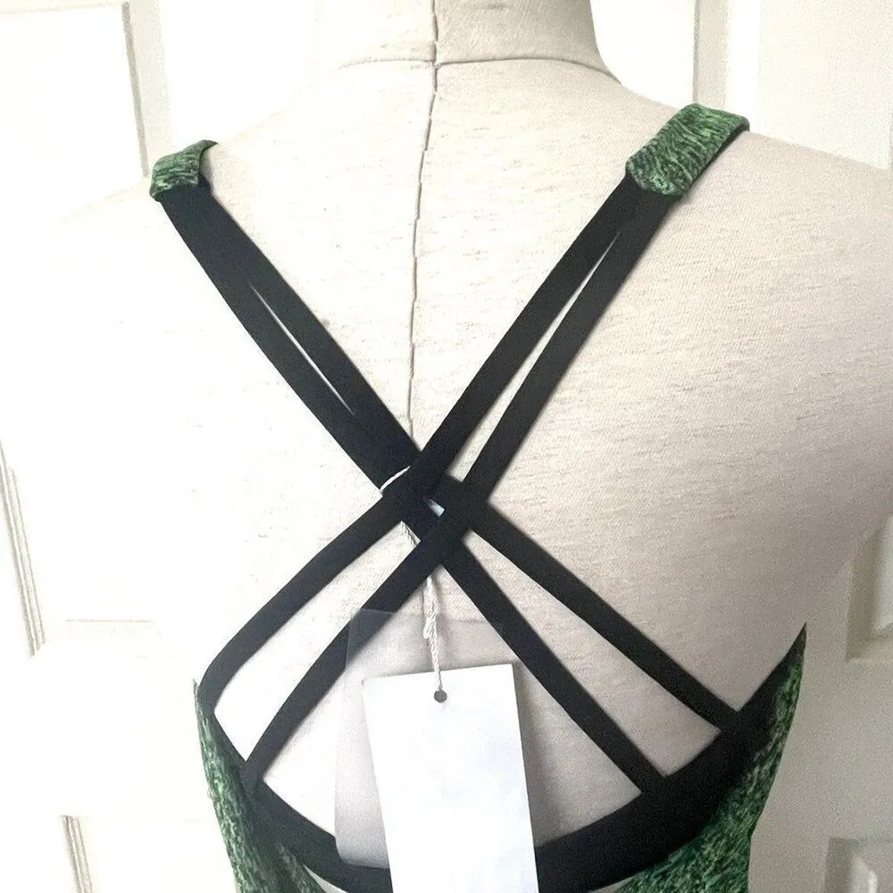 Icyzone green athletic built in bra Tank top - Image 7