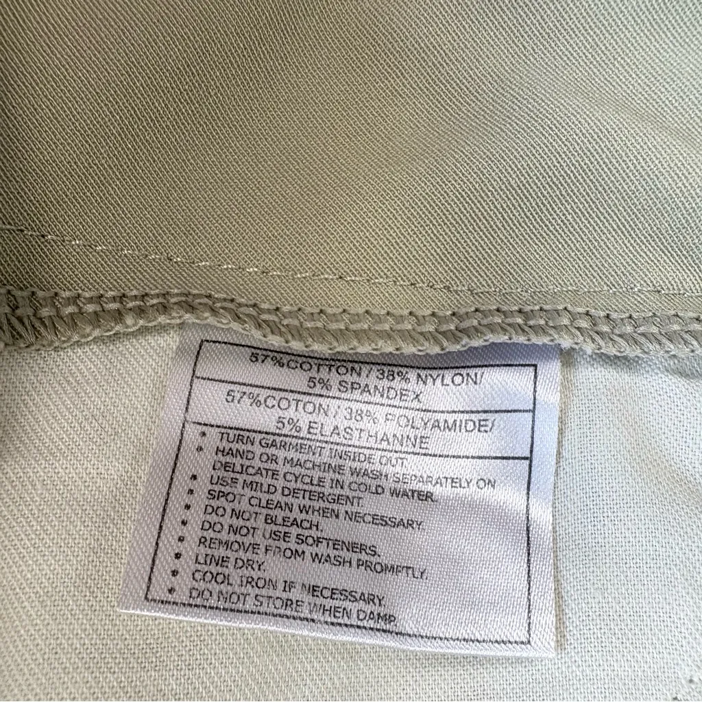 Ariat All Circuit Knee Patch Side Zip Riding Breeches Pants Beige Khaki Size 24 - Image 10