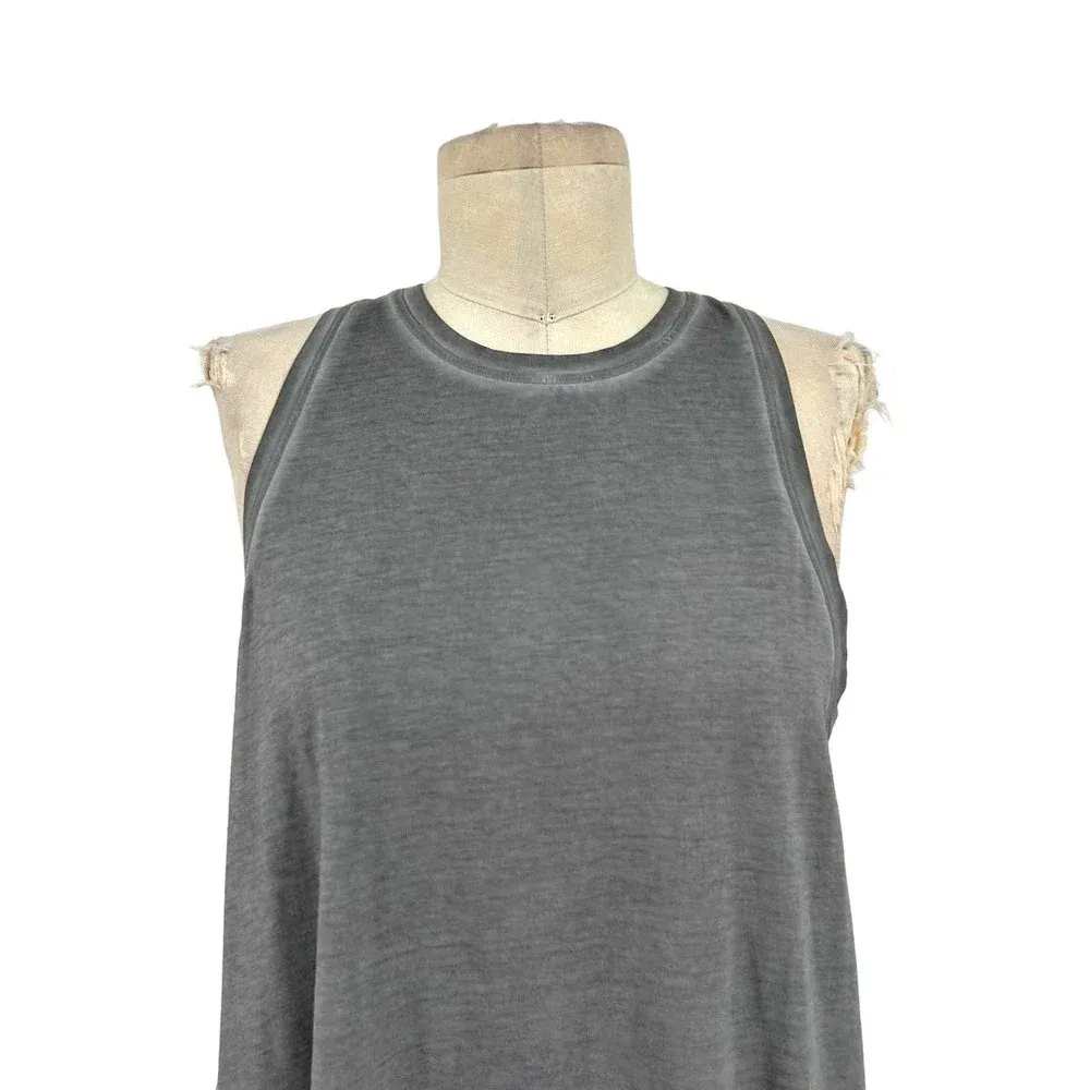 Lululemon All Tied Up Tank‎ *Wash Sublimado Pigment Dye Asphalt Grey Size 6 - Image 4