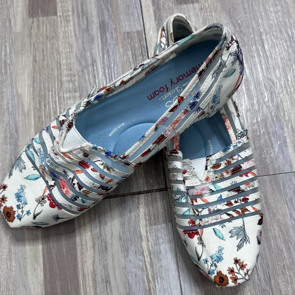 Skechers BOBS Plush Daisy Darling Alpargata Flats Floral Women’s 7.5 NWT - Image 2