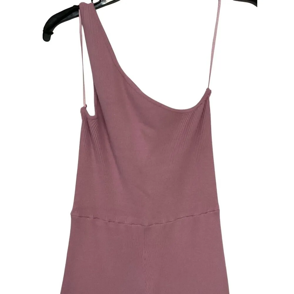 Free People Waverly Jumpsuit in Lilac Wine Medium New Womens Knit Outfit - Image 5