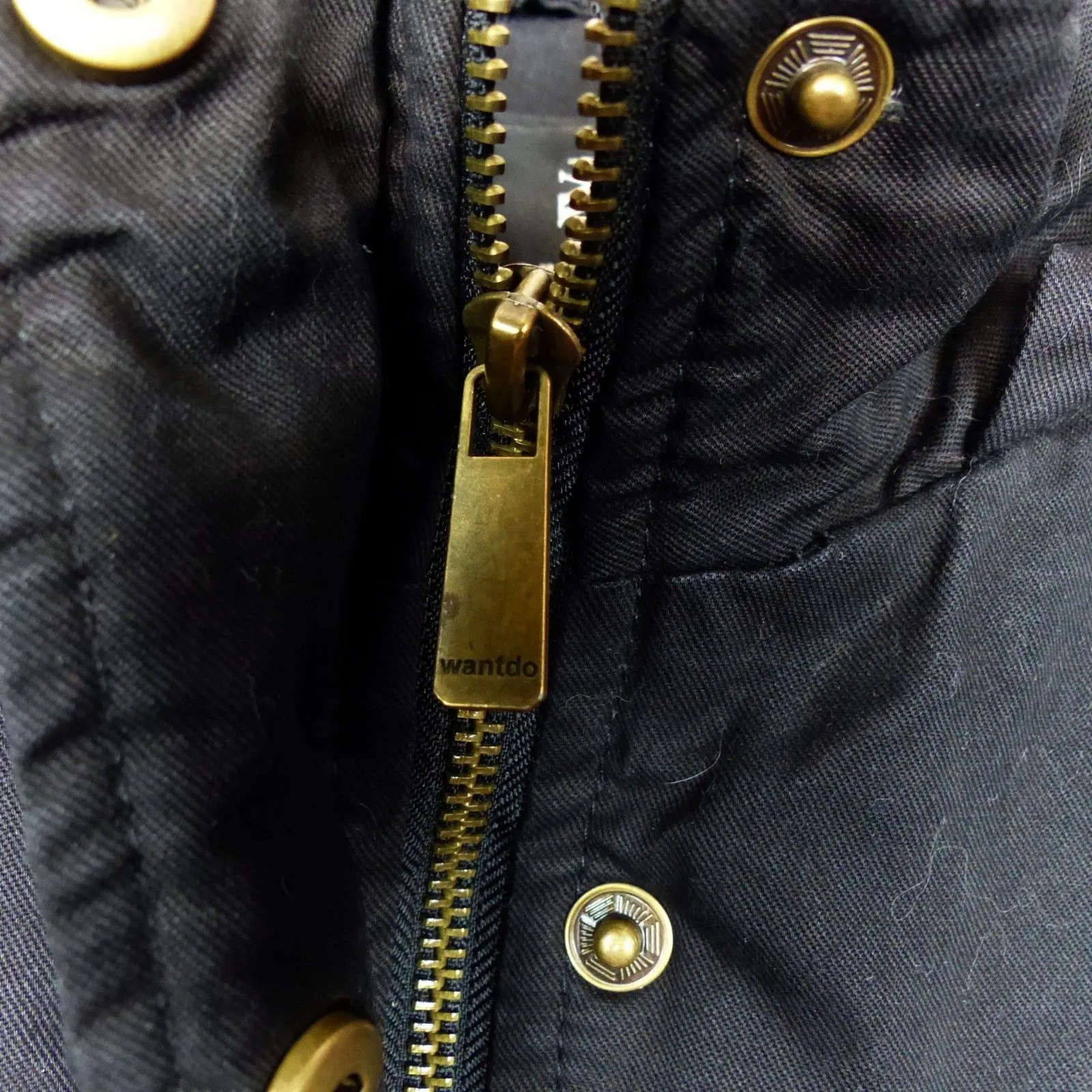 Wantdo Parka Jacket Women L Black City II Sherpa Lined Hooded Cotton Utility Size L - Image 8