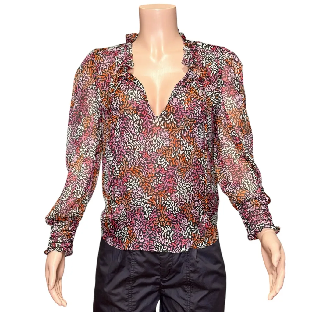 NEW MISA LOS ANGELES Siena Top, Autumn Floral, XS - Image 6