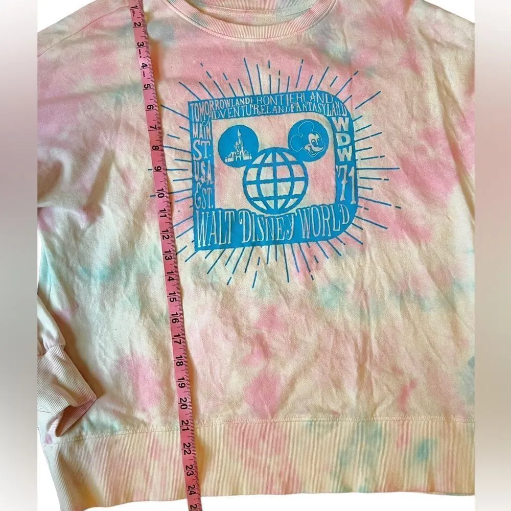 Walt Disney World Tie Dye Mickey and Castle  Lounge Pullover - Image 9