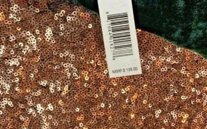 Green and Gold Aurora Backless Dress - Image 5