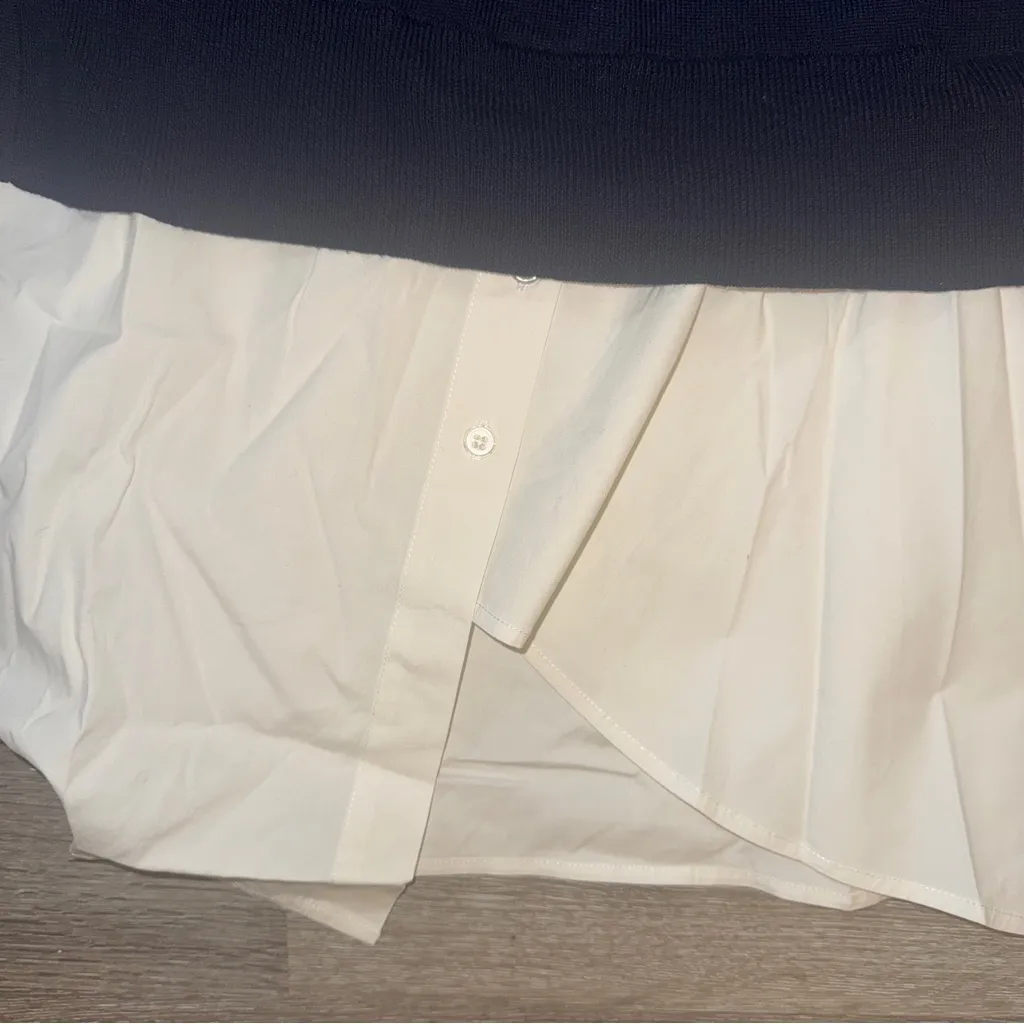 VERONICA BEARD BERI MIXED MEDIA PULLOVER SWEATER - Image 5