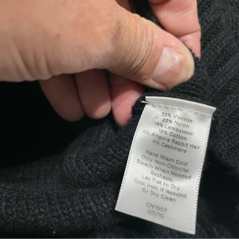 TALBOTS Cotton/ Cashmere Blend Button Front CARDIGAN SWEATER SZ Large - Image 11