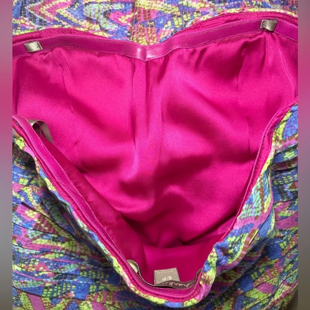 Charlie Jade‎ Anthropologie Small Ginger Dress Multicolored Silk Blend Pockets - Image 9